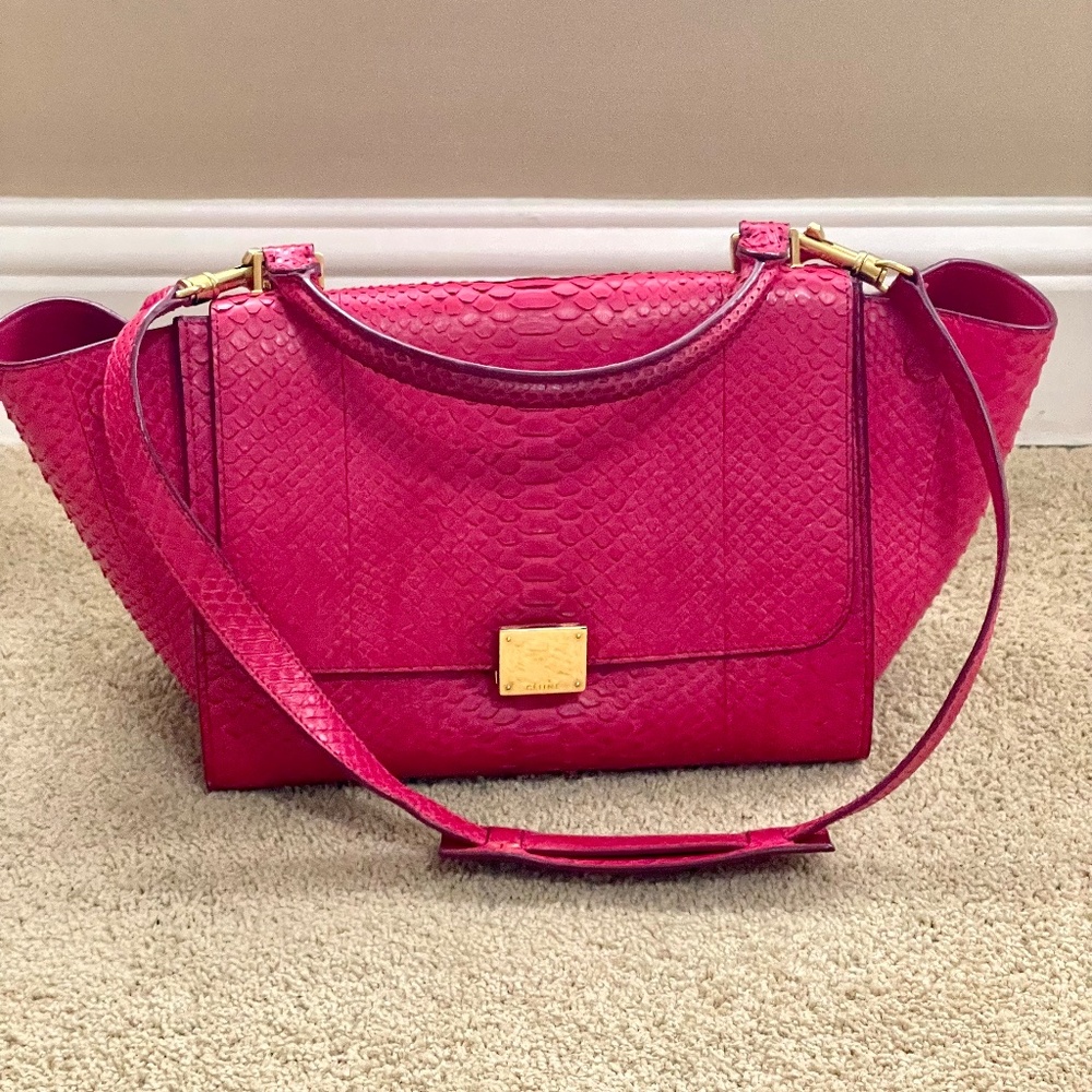 Celine Trapeze Bag Python Medium - image 2